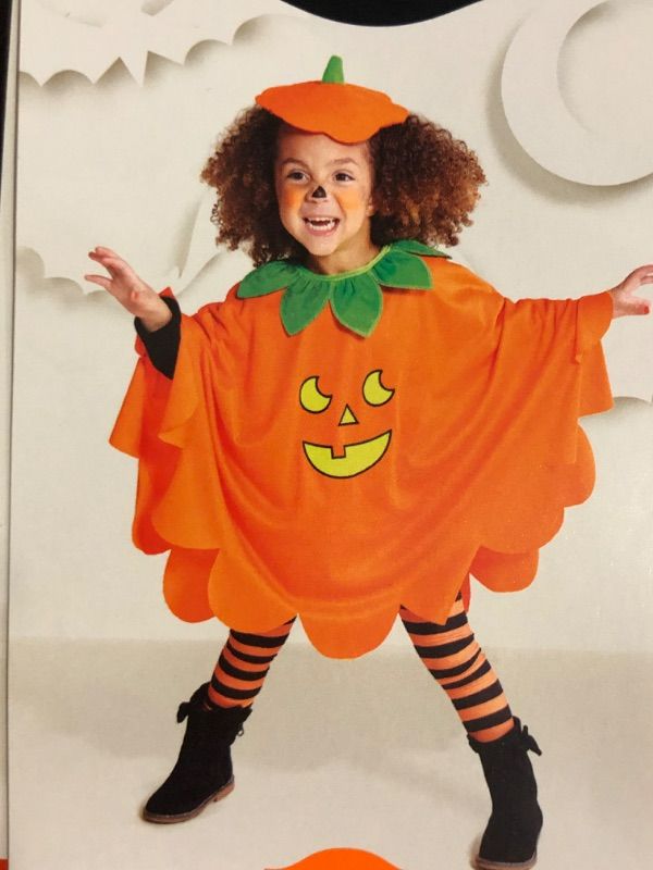 Photo 1 of One Size fit All Age 2+Glows Under Blacklight Pumpkin Capelet 