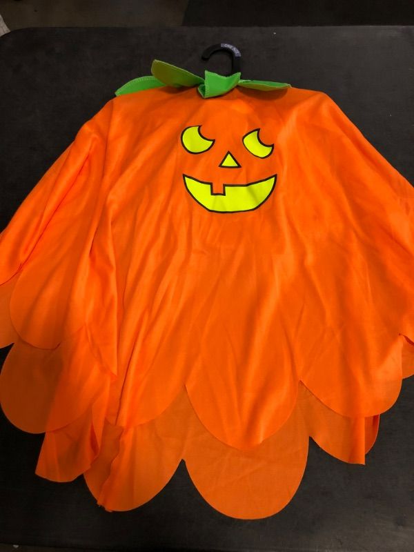 Photo 1 of One Size fit All Age 2+Glows Under Blacklight Pumpkin Capelet 