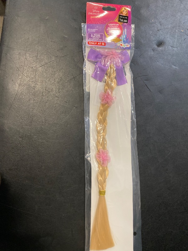 Photo 1 of Disney Princess Licensed Faux Hair Braid Elastic - Repunzel