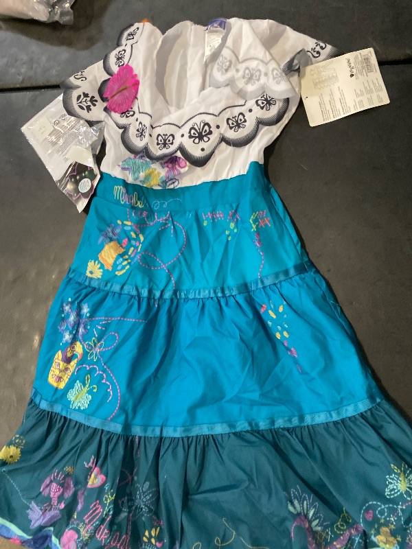 Photo 1 of Size M 7/8 Disney Encanto Kids Mirabel Light-up Halloween Costume Dress 
