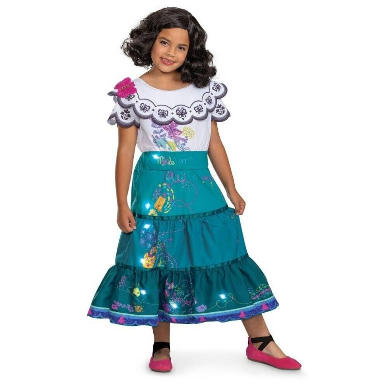 Photo 1 of Size M 7/8 Disney Encanto Kids Mirabel Light-up Halloween Costume Dress