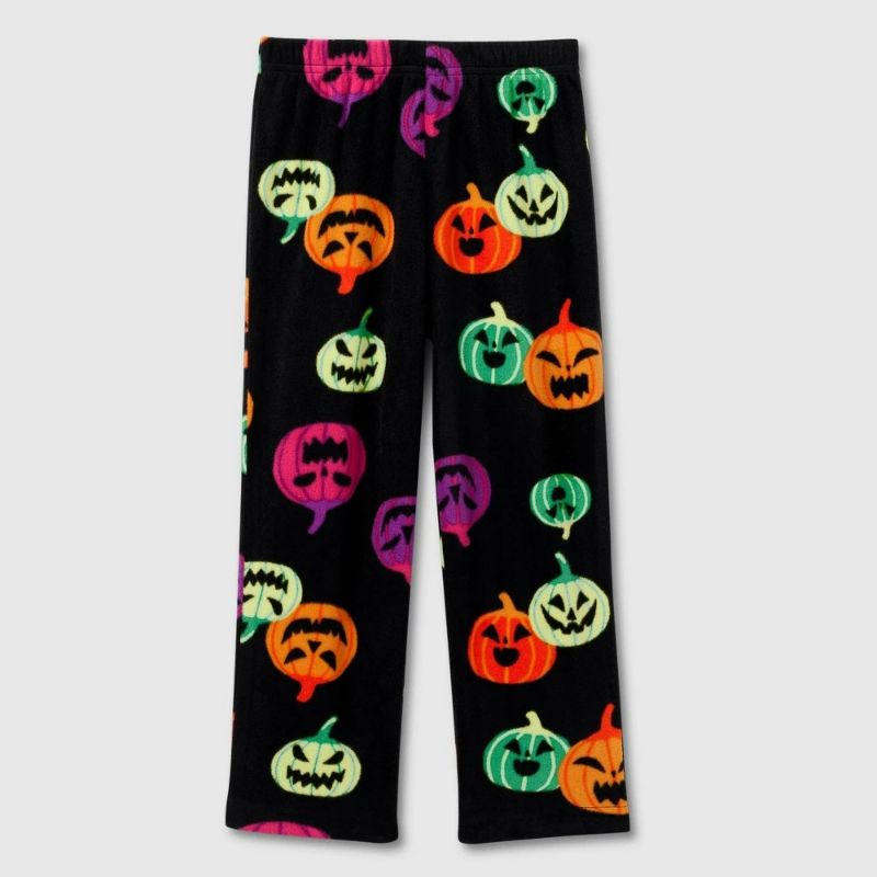 Photo 1 of Toddler Halloween Pumpkin Fleece Pajama Pants - Hyde & EEK! Boutique