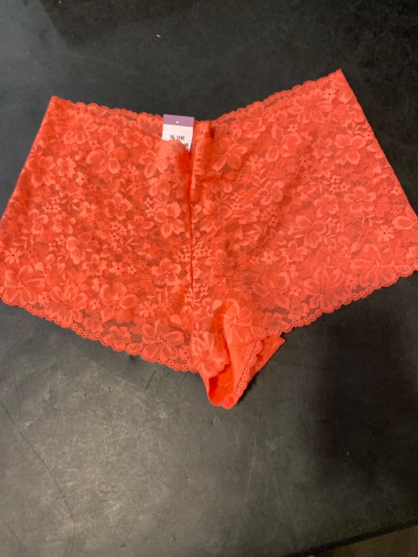 Photo 1 of Size XL Women's Allover Lace Boy Shorts - Auden™ Salmon Pink