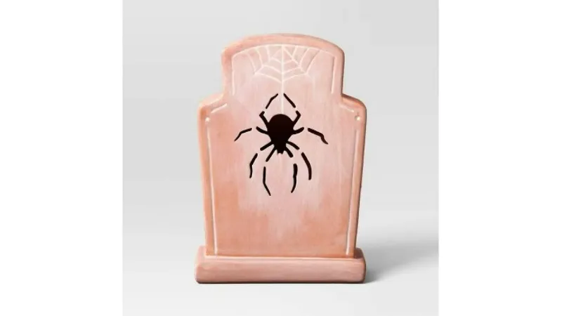Photo 1 of Hyde & Eek! Boutique Halloween Terracotta Tombstone Spider