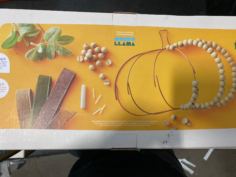 Photo 1 of Beaded Pumpkin Door Decor - Mondo Llama