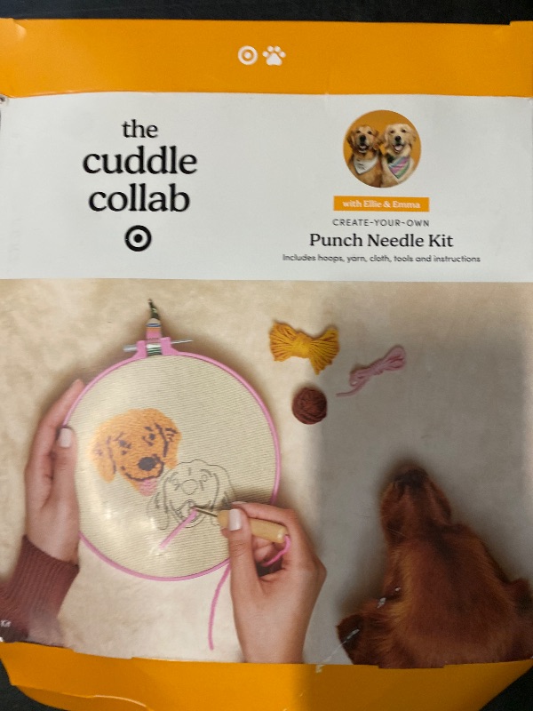 Photo 1 of Cuddle Collab Punch Needle Kit Create Your Own Craft Dogs