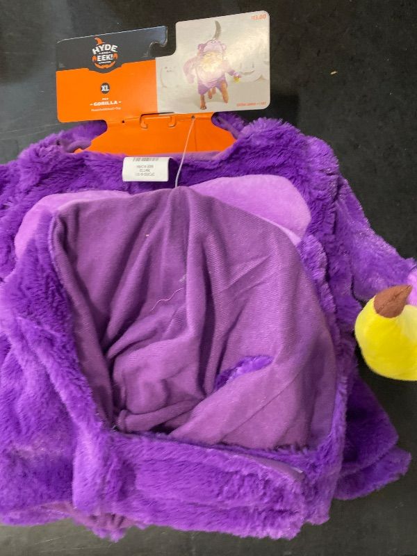 Photo 1 of Size XL Halloween Gorilla Dog Frontal Costume with Banana Toy - Hyde and EEK! Boutique™ 