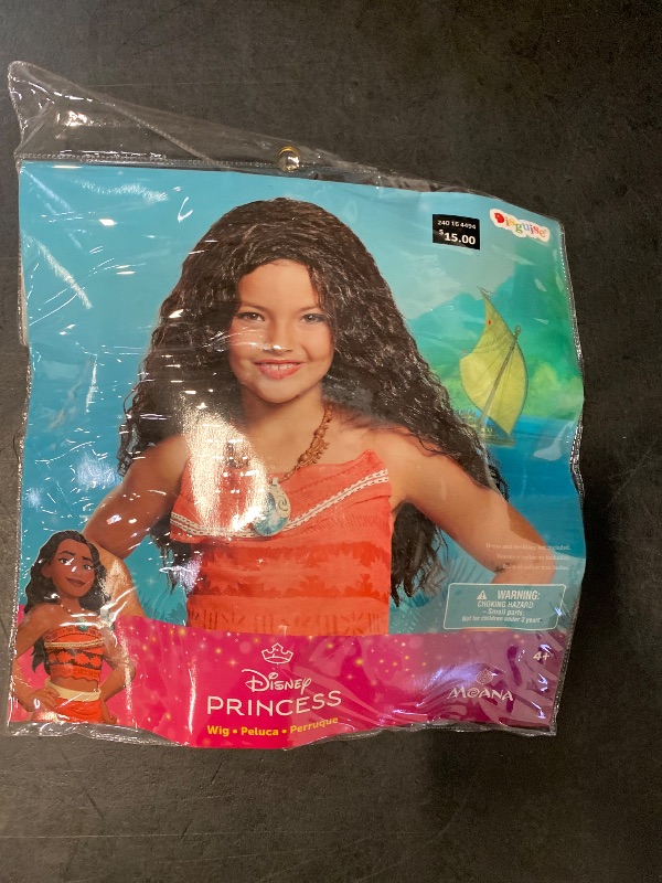 Photo 1 of Disguise DG21193 Girls Moana Deluxe Wig, Brown
