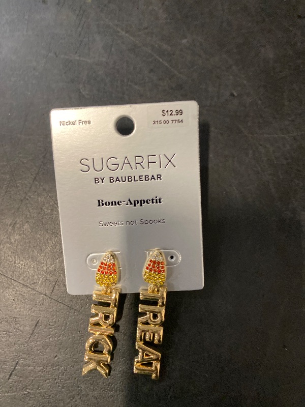 Photo 1 of Sugarfix "sweets Not Spooks" by Baublebar Earrings Bone Appetit Candy Corn