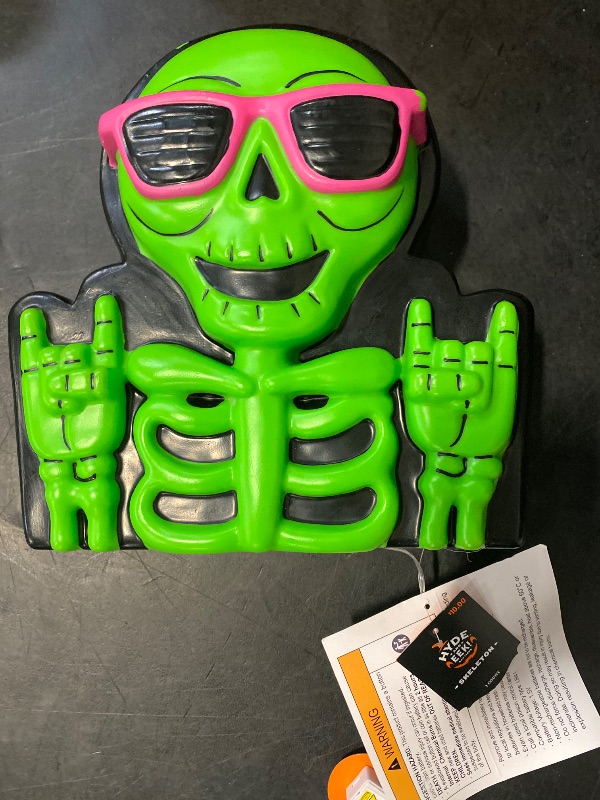 Photo 1 of Blow Mold Cool Skeleton 10 Inch Halloween Target Hyde & EEK! NEW with Tags