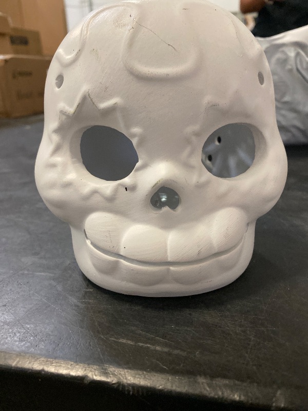 Photo 1 of Día de Muertos Ceramic Calavera with Paints and Brush Stars/Florals - Mondo Llama
