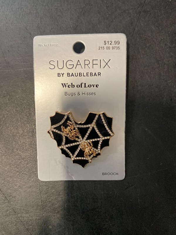 Photo 1 of SUGARFIX BUGS & KISSES BaubleBar Web of Love Brooch