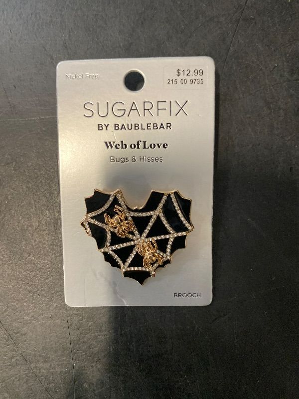 Photo 1 of SUGARFIX BUGS & KISSES BaubleBar Web of Love Brooch