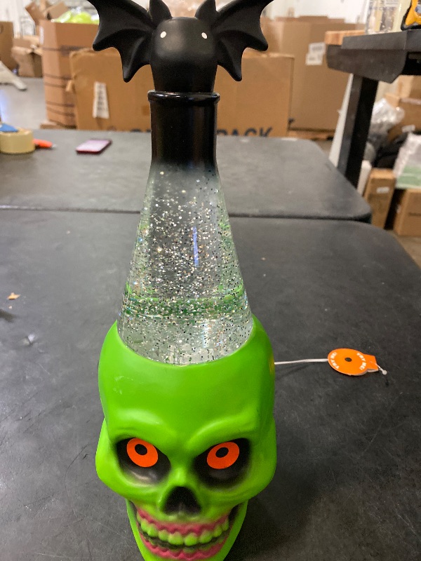 Photo 1 of Halloween Skull Lava Lamp Light, New Halloween