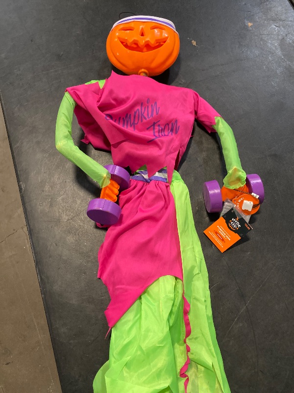 Photo 1 of  Lewis & Friends Talking Pumpkin Iron Lewcy Ghoul Halloween Prop