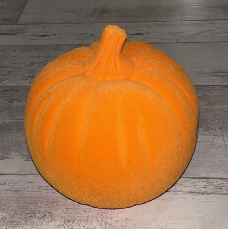 Photo 1 of 2 pack Target Hyde & Eek! Flocked 7.5” Height - Halloween/Fall Pumpkin - Orange