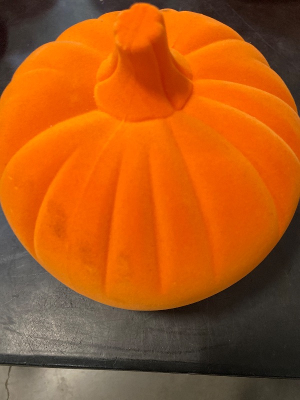 Photo 1 of 2 pack Target Hyde & Eek! Flocked 7.5” Height - Halloween/Fall Pumpkin - Orange