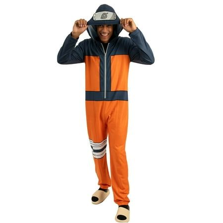 Photo 1 of Size M Adult Naruto Shippuden Union Suit, Men's, orange 
