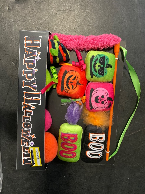 Photo 1 of Halloween Cauldron Bundle Plush Cat Toy Set - 10pc - Hyde and EEK! Boutique
