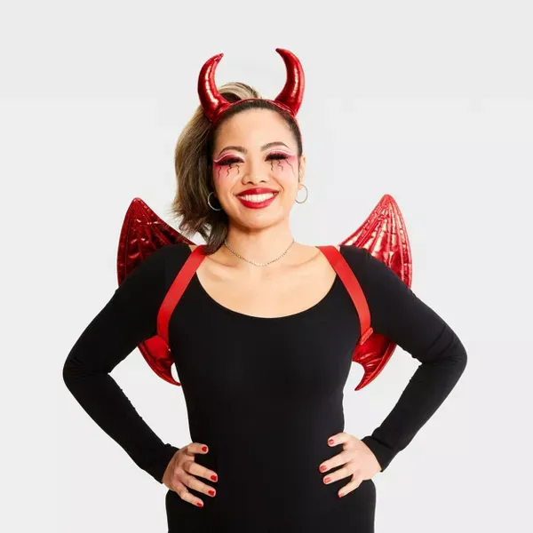 Photo 1 of 2pc Adult Devil Halloween Costume Kit - Hyde and EEK! Boutique