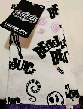 Photo 1 of BEETLEJUICE 2pack Hand towels 