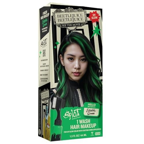 Photo 1 of Beetlejuice Beetlejuice Splat 1-Wash Temporary Hair Dye, Eclectic Green