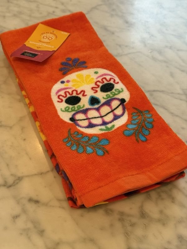 Photo 1 of Target 2024 Dia De Muertos Collection 2 Pack SUGAR SKULL COTTON HAND TOWEL