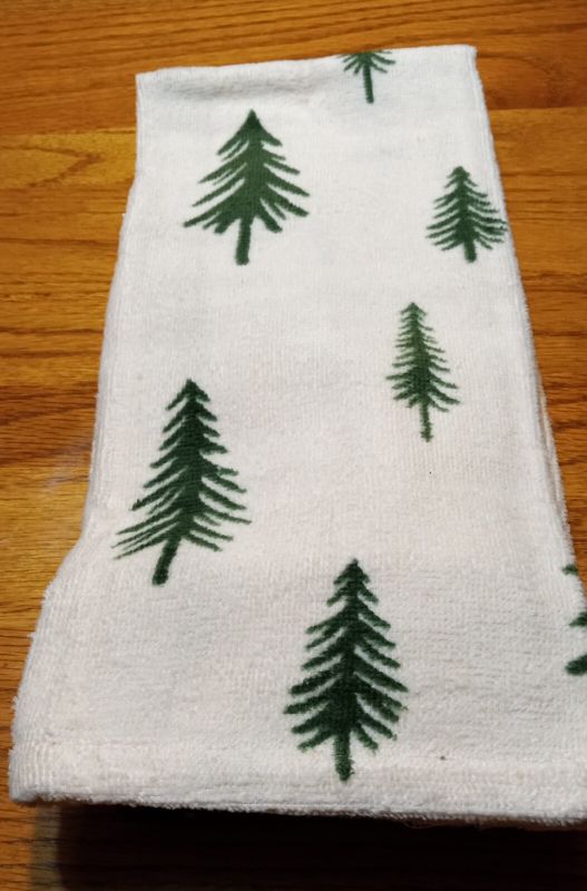 Photo 1 of Wondershop Forest Tree Dish Towels 2 Pack. Green and White 15" X 25" 100% Cotton