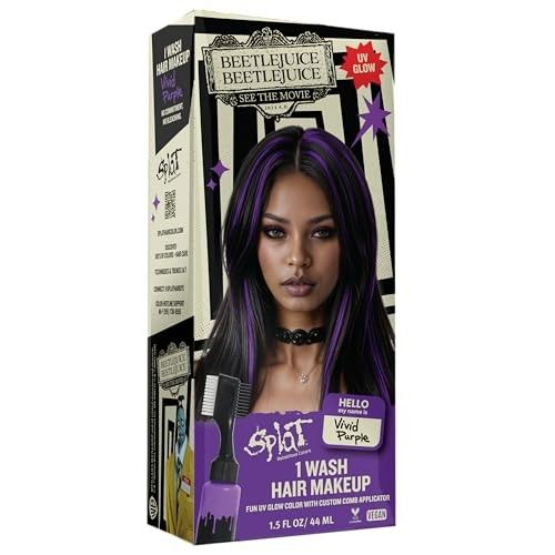 Photo 1 of Beetlejuice Beetlejuice Splat 1-Wash Temporary Hair Dye, Vivid Purple