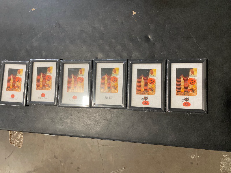 Photo 1 of 6 pack Target Elsa L. Frame - Black/Halloween - Holds 3”x 4” Or 4”x 6” Picture - NEW