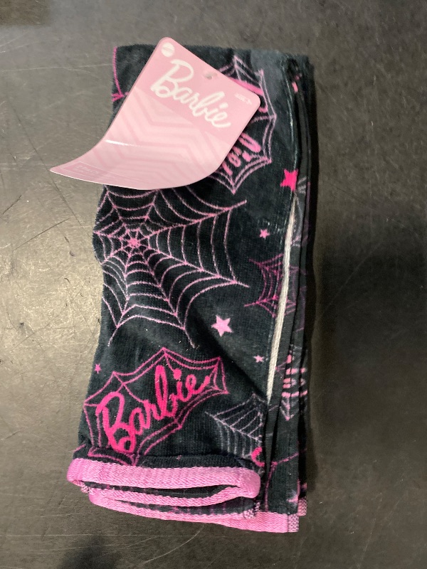 Photo 1 of 2 Pack Halloween Barbie Spider Webs Black & Pink Kitchen Towel NEW 2024