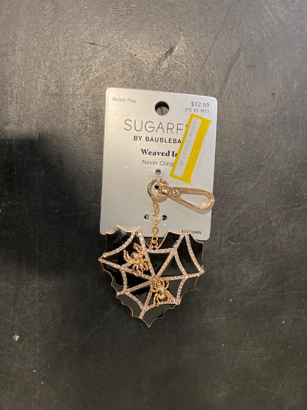 Photo 1 of SUGARFIX by BaubleBar Weaved In Keychain - Black