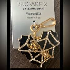 Photo 1 of SUGARFIX by BaubleBar Weaved In Keychain - Black