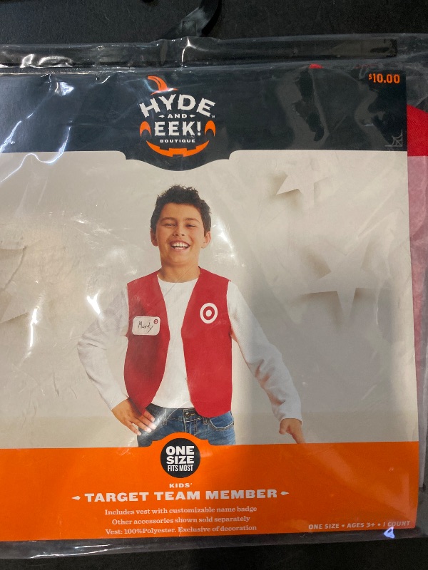 Photo 1 of One size fits all KIDS HYDE AND EEK TARGET TEAM MEMBER 