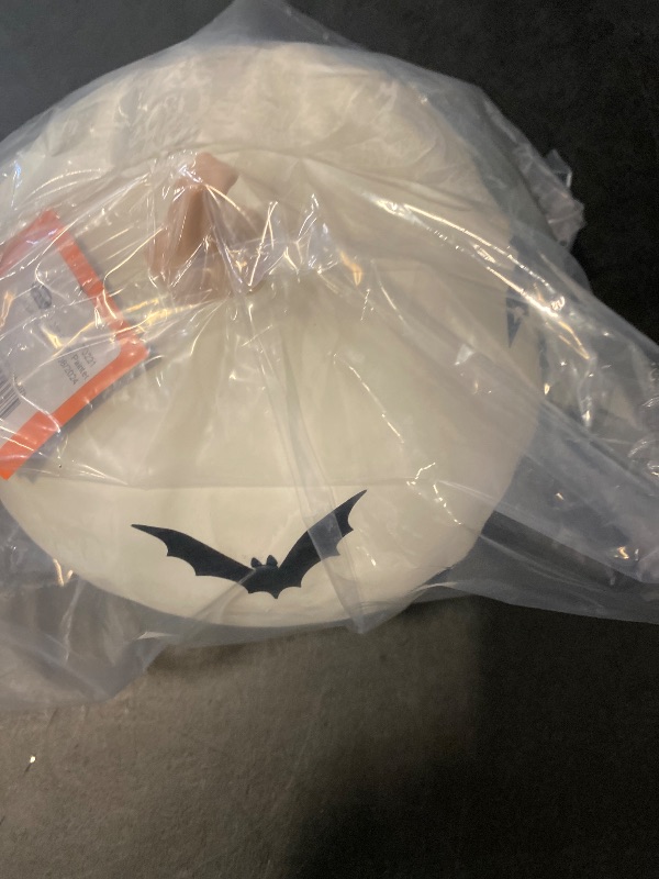Photo 1 of Target 7.25" Foam Painted Pumpkin with Bats Halloween - Hyde & EEK