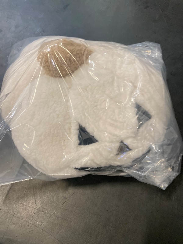Photo 1 of Target Hyde & EEK! Faux Shearling Pumpkin Halloween Throw Pillow Ivory & Black