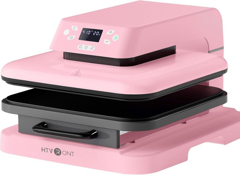 Photo 1 of HTVRONT Auto Heat Press Machine for T Shirts - Heat Press 15x15 with Auto Release - Heats Up Fast & Heat Evenly, Professional Heat Press Machines for HTV, Sublimation, Heat Transfer Projects