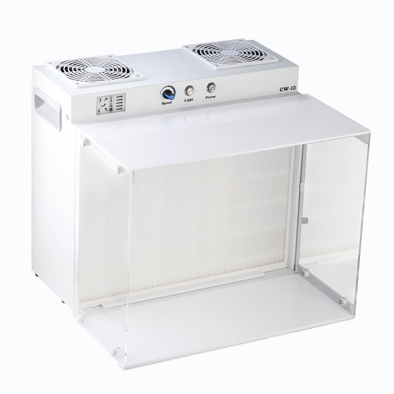 Photo 1 of HEPA H12 Filtration Laminar Flow Hood with HEPA Filter,FFU, Fan Filter Flow Hood Unit (Filter Included), Laminar Air Flow Hood for Laboratories/Clean Rooms/Mushroom Room 110v 17.2" x 14.8" x 14.8"