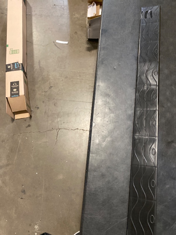 Photo 1 of Henka 1" Rise Threshold Ramps for Doorways, Wheelchair Ramp for Home Steps, Door Threshold Ramp with Anti-Slip Surface (Color: Black, Size: 39x3.14x1in)