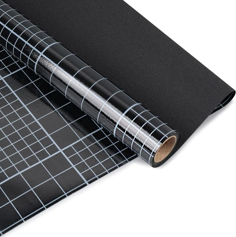 Photo 1 of HIDBEA Blackout Window Film,100% Light Blocking Room Darkening Window Privacy Film,Frosted Glass Window Film Heat Control, Removable Window Cover Tint for Day Sleep (Black,17.7in x 6.5ft)