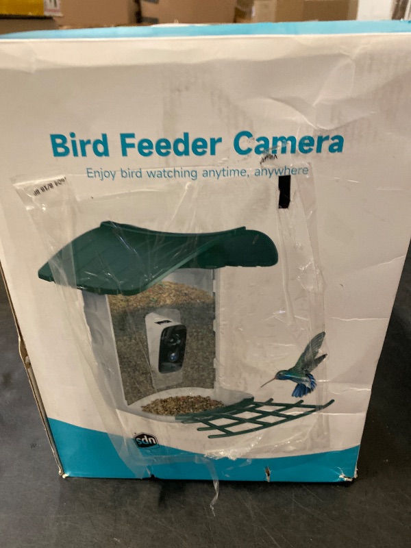 Photo 1 of Bird Feeder with Camera, 1 Year Trial AI Identify, Birds Watching Camera with 4 DIY Add-ons, Smart Birds Cam with Solar Panel for Outdoor, Auto Record Videos, Gift for Bird Lover