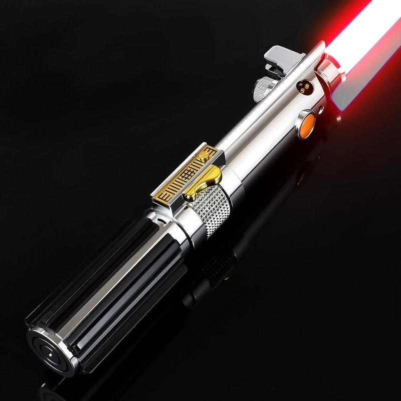 Photo 1 of Pixel Lightsaber, Motion Control 39 Sets Sound Effects with 12 Colors Change Light Saber, Smooth Swing Metal Handle Lightsabers for Adults, Boys Cosplay Gifts (Pixel 39 Sets Sound Effects)
