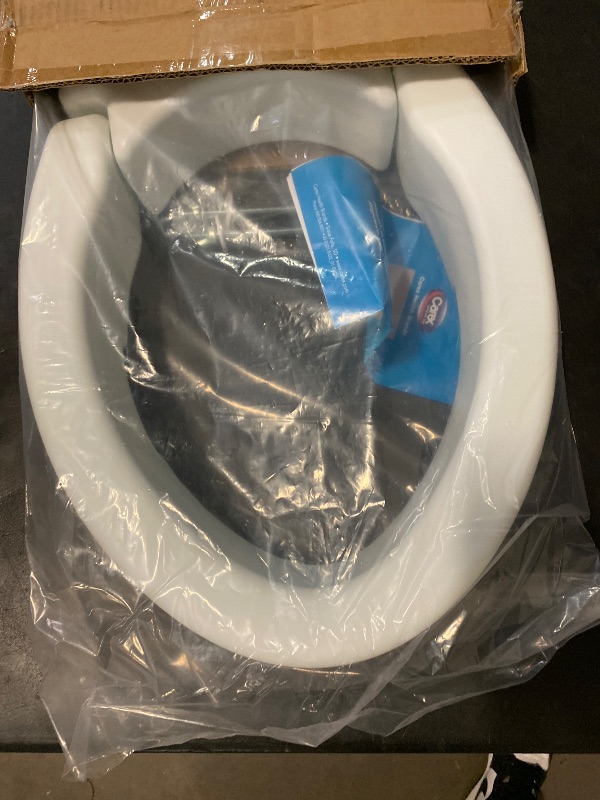 Photo 1 of Carex Elongated Hinged Toilet Seat Riser, Adds 3.5 Inches of Height to Toilet, 300 Pound Weight Capacity, Raised Toilet Seat