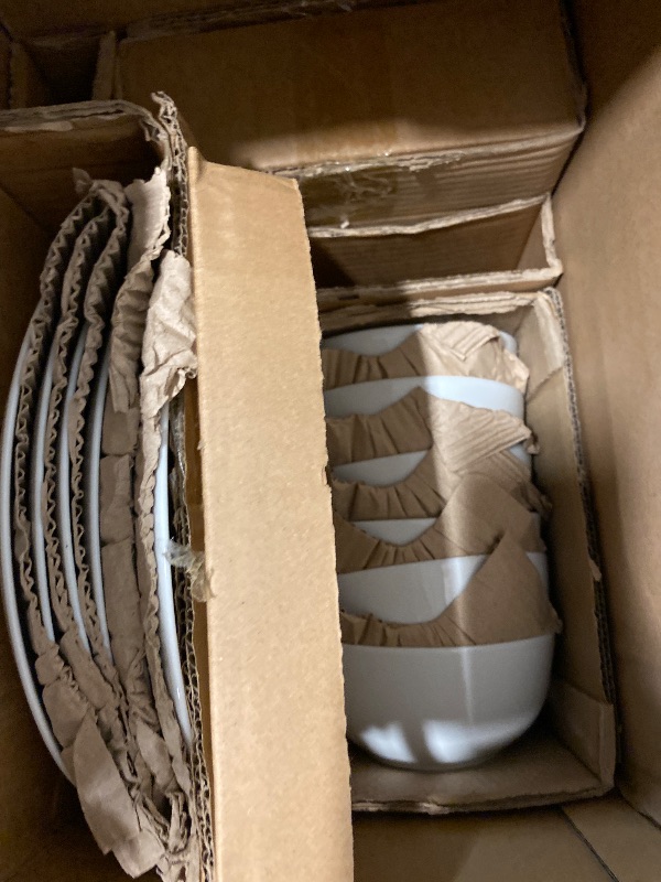 Photo 1 of 18-Piece Porcelain Dinnerware Set for 6 – Classic White, Includes 6 Dinner Plates, 6 Side Plates, 6 Bowls, Modern, Durable, Dishwasher & Microwave Safe, Moritz & Moritz BASIC Collection