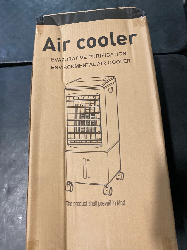 Photo 1 of Evaporative Air Cooler, 3-in-1 Portable AC Cooling Fan 3 Modes 3-Speed with Remote, 3 Ice Boxes, No Window Needed Air Conditioners with 6L Tank for 20H Cooling, for Home, Bedroom, Kitchen, Living Room