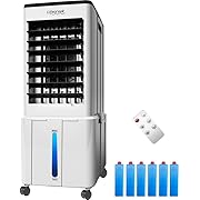 Photo 1 of Portable Air Conditioner, 3-IN-1 Evaporative Air Cooler w/3.2Gal Tank, 4 Modes & 3 Speeds, 12H Timer, 6 Ice Packs, Remote Control, Windowless Swamp Cooler for Bedroom,Home,No Hose Needed