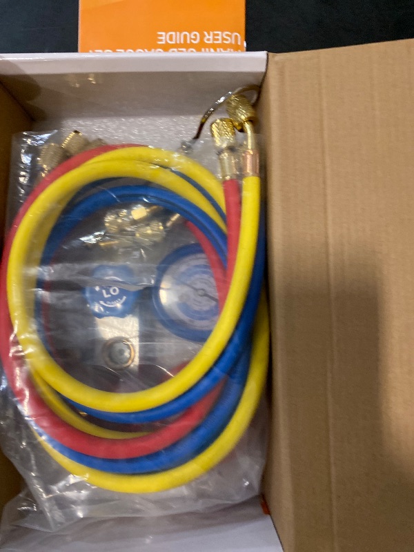Photo 1 of BACOENG 3.6CFM AC Vacuum Pump and Gauge Set - Home Mini Split Vacuum Pump Kit for R410A Refrigerants - w/ R410a Mini Split Adapter & 3x5FT Hoses