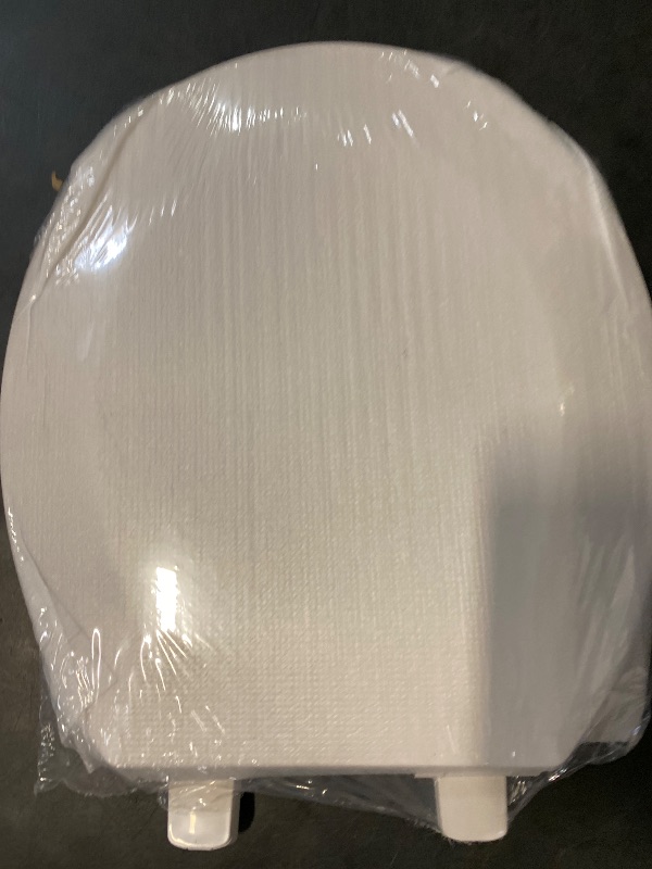 Photo 1 of K-4639-RL-0 Round Toilet Seat Replacement for KOHLER 4639-RL-0 Round-Front Toilet Seat, Quiet-Close Lid and Seat, Countoured Seat, Bumpers and Installation Hardware, White