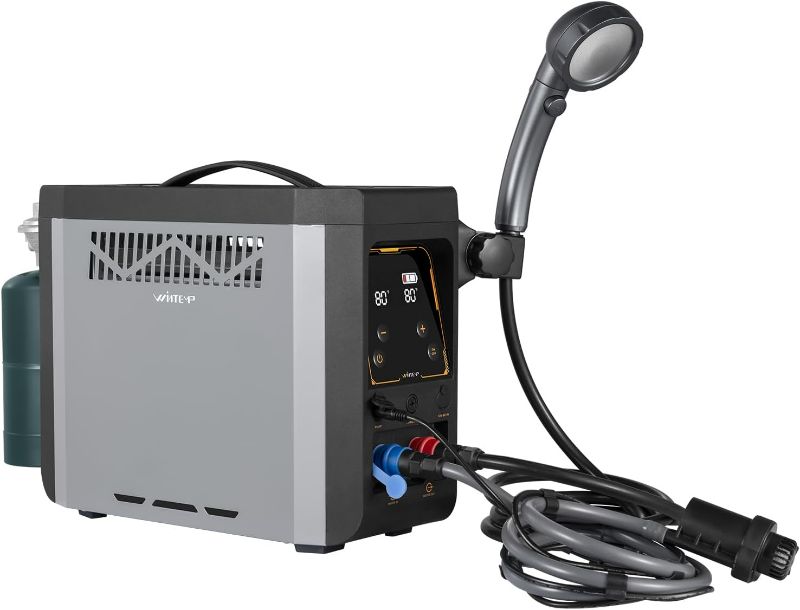 Photo 1 of Portable Propane Thermostatic Control Water Heater for Outdoor Camping Shower, Instant Hot Water, Outdoor Gas Shower System with Shower Head, Pump & Safety Protections