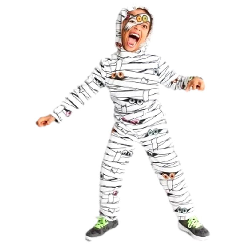 Photo 1 of Size M Hyde & Eek Boys Blacklight Responsive Neon Eyes Mummy Halloween Costume